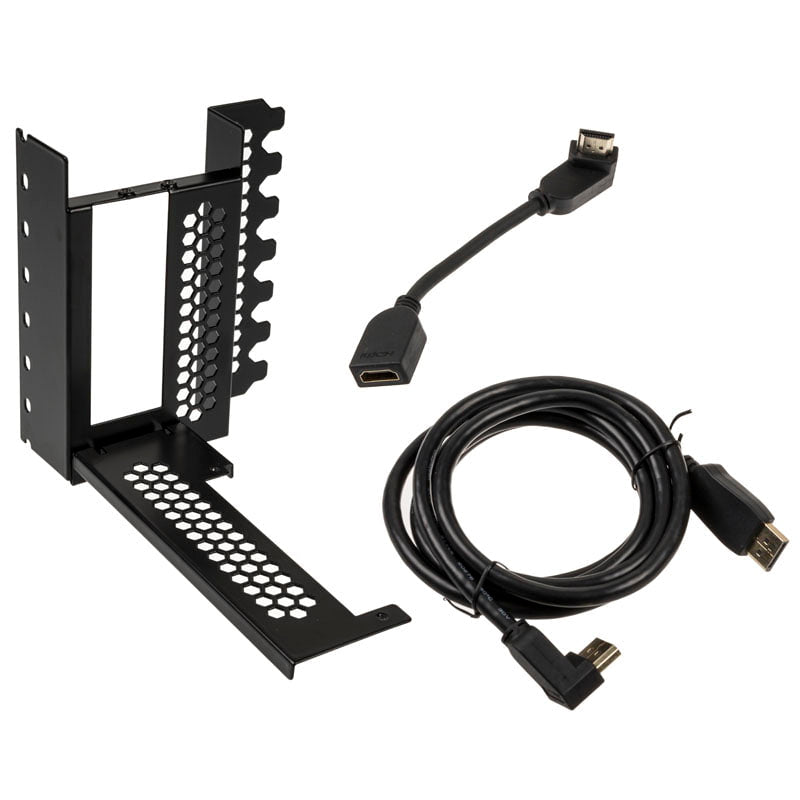 CableMod Vertical PCI-e Bracket - HDMI + DisplayPort - BLACK CableMod