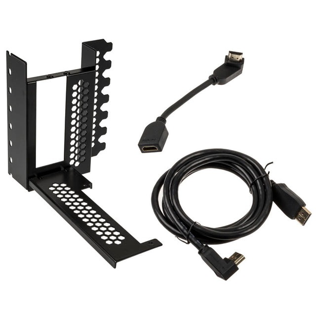 CableMod Vertical PCI-e Bracket - HDMI + DisplayPort - BLACK CableMod